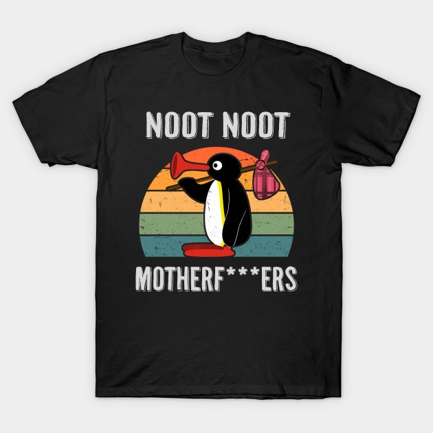 Noot Noot Pingu Retro Funny Tshirts  Oversize..